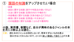 国語の知識をアップさせたい場合の読書法